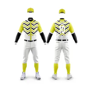 Conjunto de Uniforme de Béisbol Sublimado Personalizado, Jersey y Pantalones de Béisbol Transpirables de Poliéster, Ropa Deportiva para Equipos, Proveedor OEM ODM - Product Image 5