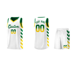 Uniforme de basket-ball personnalisé avec logo pour hommes, ensemble de maillots de basket-ball cousus de qualité supérieure, uniformes d'entraînement de basket-ball respirants - Product Image 2