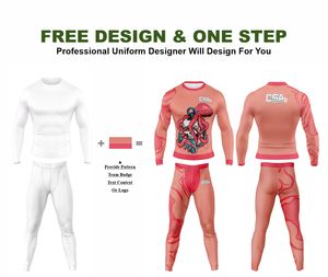 ชุดคอมเพรสชั่นแขนยาวพิมพ์ลายแบบไร้รอยต่อ คุณภาพพรีเมียม ระบายอากาศได้ดี เหมาะสำหรับกีฬาแอคทีฟแวร์ MMA แรชการ์ดและเลกกิ้ง - Product Image 2