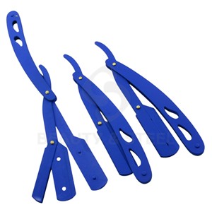 Juego de Navajas de Afeitar Profesionales para Barbería, Acero Inoxidable Blanco Ártico, Herramientas de Afeitado con Mangos Ergonómicos Ventilados - Product Image 3