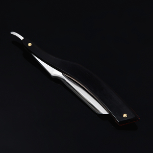 Oro dollaro tagliato gola rasatura dritto riutilizzabile in acciaio al carbonio <span class=keywords><strong>rasoio</strong></span> <span class=keywords><strong>da</strong></span> <span class=keywords><strong>barbiere</strong></span> con supporto uomo <span class=keywords><strong>rasoio</strong></span> di sicurezza rasoi in legno per il viso - Product Image 3