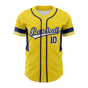 Diseña Tu Propia Camiseta de Béisbol Transpirable con Cuello en V, 100% Poliéster, Secado Rápido, Resistente al Viento, Logotipo Personalizable, Impresión Digital Personalizada - Product Image 1