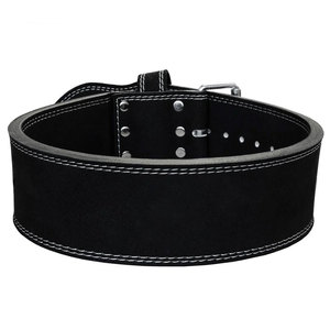 Ceinture de musculation en cuir véritable, robuste, pour la musculation, le bodybuilding et l'haltérophilie - Product Image 1