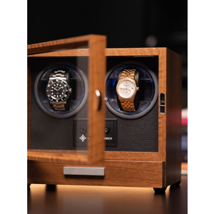 Estuche para Relojes Automáticos Rectangular de Madera, Fabricado en China, con Motor Mabuchi Premium (Japón) en la Parte Interior, Iluminación LED - Product Image 1