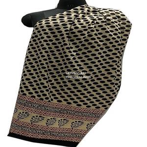 Vente chaude main bloc imprimé coton paréo sarongs Indigo été plage sarongs vente chaude main bloc imprimé coton été - Product Image 5