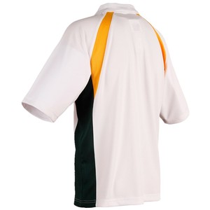 Tissu jersey en polyester/coton pour homme, décontracté, pour chemise avec poche, couleur unie, manches courtes, logo personnalisé sur le devant, service OEM - Product Image 1