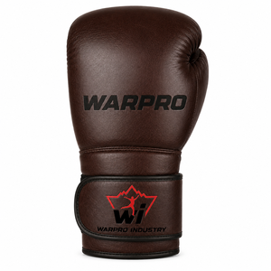 Gants de boxe marron en cuir PU respirant et léger, avec logo personnalisé, pour entraînement, sparring, adultes, extérieur, kickboxing, salle de sport - Product Image 2