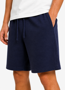 <b>Men</b> Navy Blue Cotton Drawstring <b>Shorts</b> Premium Casual Summer Comfortable Elastic Waist Lounge <b>Shorts</b> Breathable Lightweight - Product Image 4