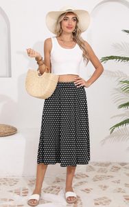 Falda Midi para Mujer, Verano, Fluida, Elástica, Cintura Alta, Casual, Plisada, con Bolsillos - Product Image 2