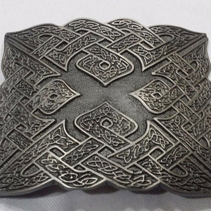 Hebillas de cinturón celta con nudo, acabado plateado antiguo, para kilt y cinturones de las Tierras Altas, al por mayor, las más vendidas - Product Image 6
