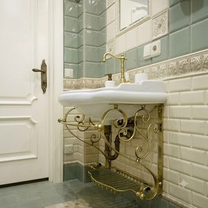 Soporte de lavabo de metal resistente para exteriores, de hierro forjado, personalizado, tradicional, para venta al por mayor - Product Image 4