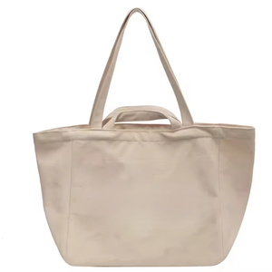 Plain Dyed Cotton Tote Bag Woven Eco Friendly Reusable <b>Canvas</b> <b>Shopper</b> Handbag Packaging Bag OEM Bulk Factory Direct Supplier - Product Image 1