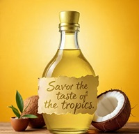 Aceite de Coco Puro 100% Prensado en Frío, Orgánico, Marca Privada Himveda, para Masajes Corporales, Hidratante, SPA, Relajante, para Dolores Musculares, con Semillas de Lavanda