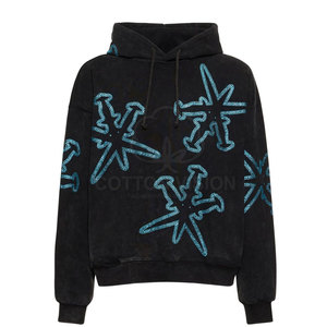 2026 Vente en gros Sweat à capuche personnalisé en cristal fabriqué au Pakistan, Sweat à capuche personnalisé avec lettres et logos en strass - Product Image 1