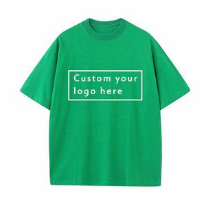Camiseta de Algodón Oversize para Hombre, Manga Corta, Cuello Redondo, Color Sólido, Estilo Casual, Tejido Jersey Transpirable, Logotipo Frontal Personalizable - Product Image 6
