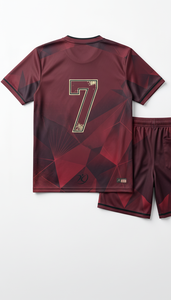 Ensemble maillot et short de volley-ball rouge rubis personnalisé en gros, uniforme d'équipe léger OEM, vêtements de sport par sublimation - Product Image 2