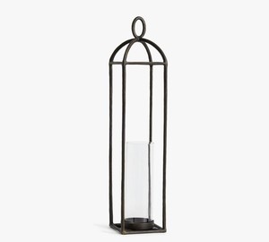 Modern Decorative Metal <b>Lantern</b> <b>Set</b> Matte Black <b>Lanterns</b> Black cand pillar holder for home & garden decor dinning Christmas Deco - Product Image 4