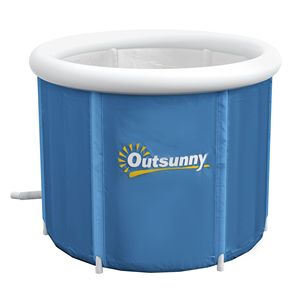 Baignoire à glace portable pour la récupération des athlètes avec couvercle thermique - Logo personnalisé - Bleu foncé - Product Image 1