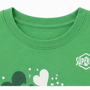 Soft Touch Girls Short Sleeve O-Neck Knitted T-Shirt Comfortable Lightweight Fabric Trendy Casual Kids Clothing - Product Image 3