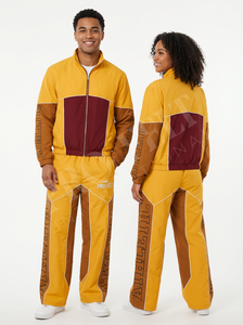Ensemble veste et pantalon de jogging en nylon avec logo réfléchissant personnalisé, vêtements de sport, tenue de sport pour la course à pied, fitness, coupe-vent, imperméable - Product Image 2