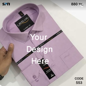 Camisa de negocios formal exclusiva de alta calidad, camisa formal de negocios de color sólido de manga larga para hombres, DIRECTA DE FÁBRICA DE BD - Product Image 3