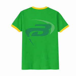 T-shirt Ringer Chi Eta Phi Sorority imprimé blanc et bleu, col contrastant, 100% coton respirant, style streetwear, T-shirt CEPhi Sorority - Product Image 2