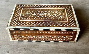 Modern High Quality Wooden Bone Inlay Jewelry Box Handmade Decorative Storage Organizer Customized Capacity for Rings Earrings - Product Image 3