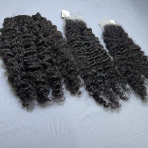 Cheveux bruts vietnamiens birmans bouclés faisceaux avec dentelle HD double dessiné extensions de cheveux bouclés birmans de qualité supérieure - Product Image 3