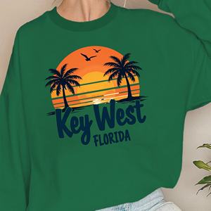 Palm Key West sweats femme design rétro tropical - Product Image 2
