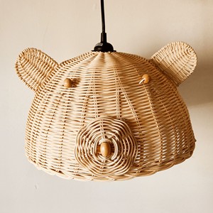 Natural rattan weave lampshades <b>cheap</b> price kids night <b>light</b> pendant lampshade nursery decoration - Product Image 2