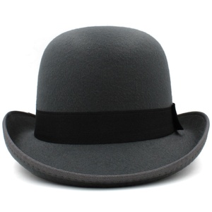 Chapeau melon en cuir bordeaux unisexe style anglais 48-50cm pour l'été et la plage, impression par sublimation et sérigraphie - Product Image 2