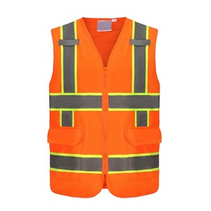 Vêtements de sécurité réfléchissants à haute visibilité personnalisés, gilet de sécurité avec poches, gilet de travail pour la construction - Product Image 5