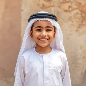 Túnica Infantil Estilo Qatar, Jubba Islámica Tradicional de Manga Larga, Cómoda Túnica de Algodón para Niños, Ropa de Oriente Medio con Personalización OEM - Product Image 2