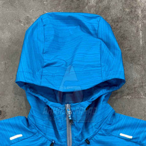 Conjunto corto cortavientos para hombre, conjunto deportivo con chaqueta con capucha y pantalones cortos con cintura elástica, conjunto corto cortavientos. - Product Image 4