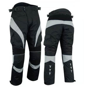 Unisex Black <b>Red</b> Motorcycle Pants PE <b>Material</b> Waterproof Color Blocked All Seasons Quick Dry Breathable Windproof Adult Size - Product Image 1