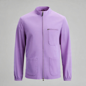 Chaqueta Médica Unisex de Punto con Cierre y Bolsillos, Manga Larga, Transpirable y Cómoda, Uniforme de Enfermería - Product Image 6