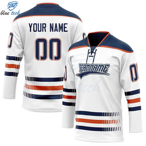 Custom Logo Ice Hockey Jersey Sublimation Printed Team Hockey Shirt Breathable Sportswear for Training and Competition - Product Image 2