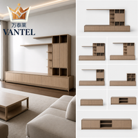 Meuble TV moderne en bois avec tiroirs et rangements pour projets d'aménagement hôtelier - Vente en gros