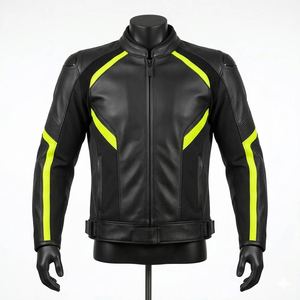 Custom Made Unisex Summer Leather Motorcycle <b>Racing</b> <b>Jacket</b> Breathable Windproof Sportswear for Bike Riding - Product Image 1