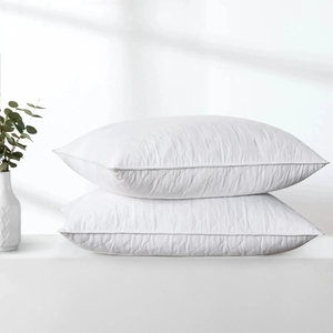 Almohada Rectangular Blanca de Lujo con Relleno 100% Poliéster, Diseño Moderno con Ribete Dorado, 200 Hilos, 100% Algodón - Product Image 6