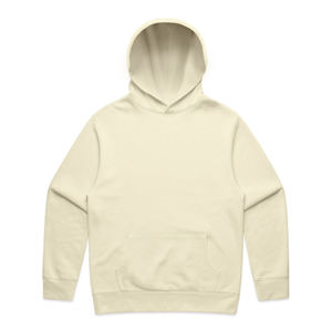 Men's <b>Cream</b> Hooded Sweatshirt 100% Cotton French Terry Regular Fit Solid Color Casual Autumn Wear - Product Image 1
