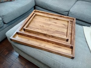 Plateau en bois multifonctionnel pour table à manger et cuisine - Product Image 4