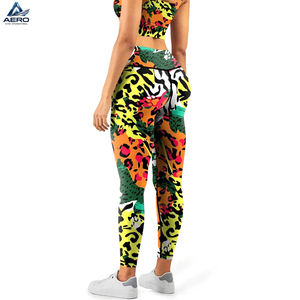 Conjunto Deportivo de Yoga para Mujer al por Mayor: Sujetador Deportivo Estampado y Leggings de Cintura Alta, Ropa Deportiva sin Costuras para Gimnasio y Entrenamiento - Product Image 2