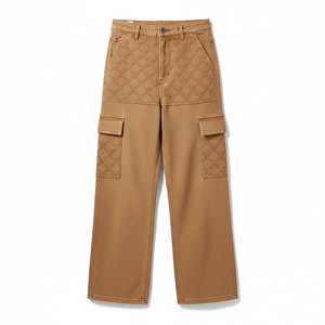 Jeans baggy pour femmes, design personnalisé, service OEM, denim doux, coupe décontractée, idéal pour les marques de streetwear décontracté. - Product Image 5