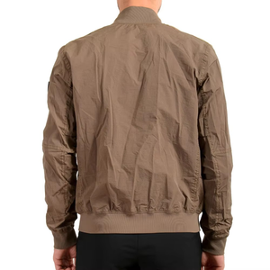 Veste coupe-vent personnalisable pour homme à prix de gros – Style décontracté enduit et résistant au vent – Veste coupe-vent élégante - Product Image 4