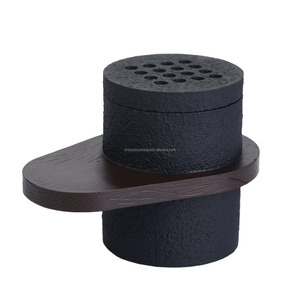 Caja de Incienso de Madera de Lujo con Diseño Floral, Quemador de Incienso Árabe Mubkhar, Carbón Bakhoor, Iluminación para Ramadán y Decoración de Interiores - Product Image 2