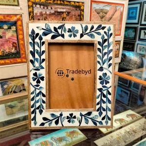 Marco de Fotos de Lujo Premium con Incrustaciones de Hueso Hecho a Mano con Acabado Brillante por Tradebyd - Product Image 6