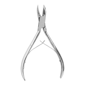 Service OEM, pinces à cuticules professionnelles en acier inoxydable personnalisables pour les doigts, avec une large ouverture de mâchoire et une lame incurvée - Product Image 1