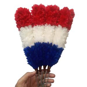 Plume de Hackle blanche à motif naturel pour décoration de mariage, conçue pour être portée sur des chapeaux Glengarry ou Shako - Product Image 1