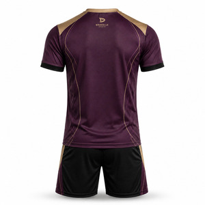 OEM Custom Sublimated Plus Size Anti-Bacterial Breathable <b>Polyester</b> Futsal Wear Set Football Uniform Jersey & <b>Shorts</b> - Product Image 3